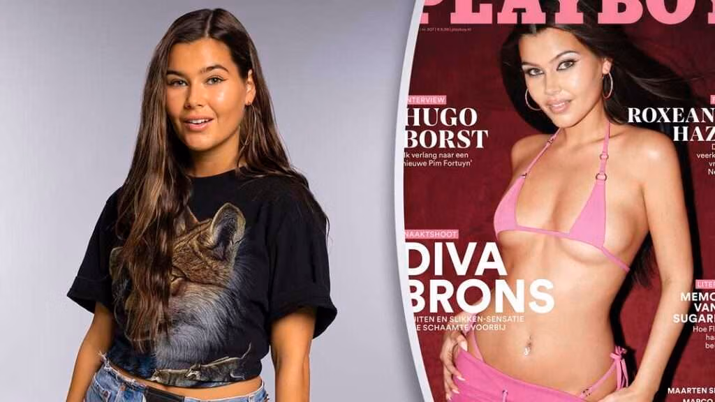 Playboy-fotoshoot van Diva Brons